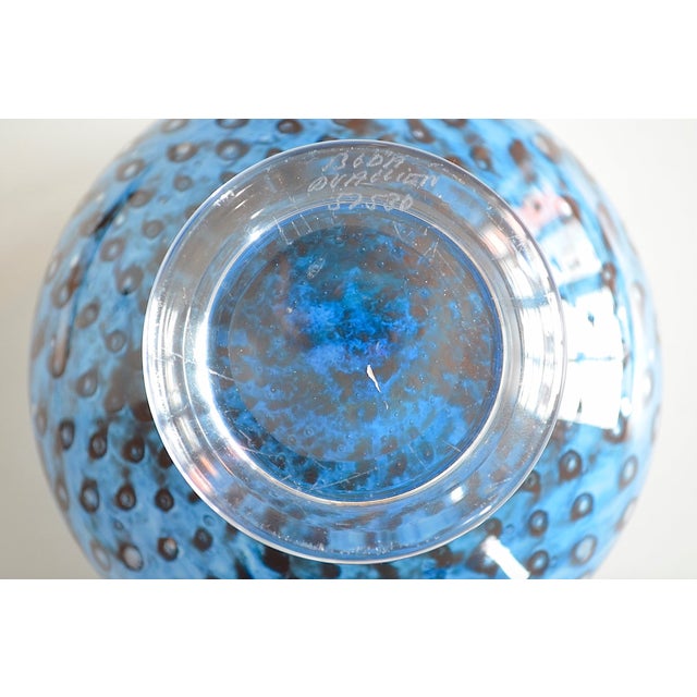Large Glass Art Bowl by Bertil Vallien for Kosta Boda For Sale - Image 5 of 6