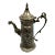 Vintage Handcrafted Portuguese Embossed Pewter Pitcher For Sale