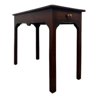 Antique English Mahogany Side Table, 1780 For Sale