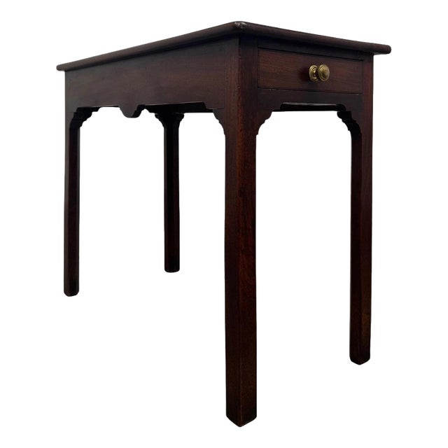Antique English Mahogany Side Table, 1780 For Sale