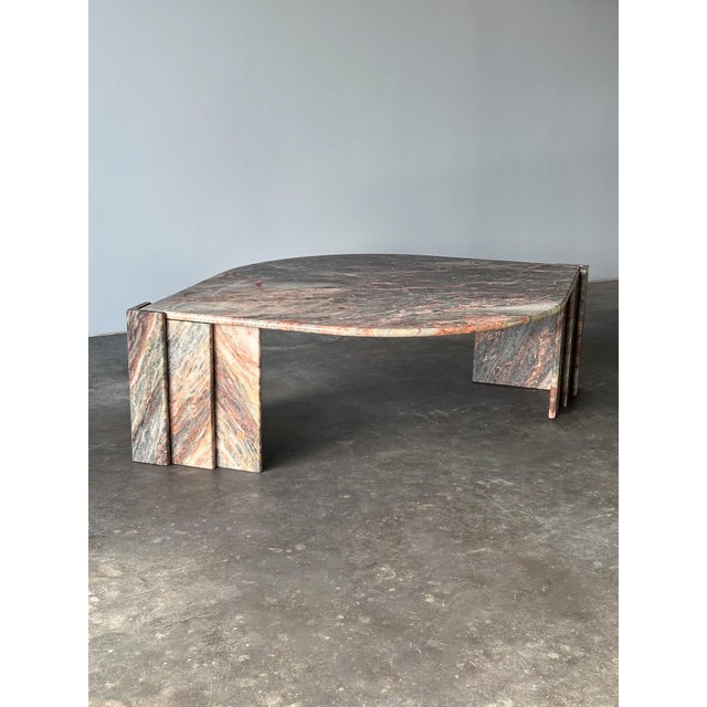 Fior Di Pesco Marble Sculptural Coffee Table, Italy, 1980s For Sale In Greensboro - Image 6 of 18