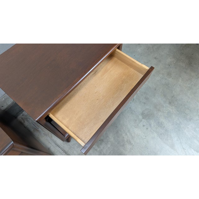 Pair of Sculptural Mid Century Modern Nightstands, C1960s For Sale - Image 10 of 12