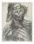 Marcel Mouly, Figure with a Hat, Charcoal For Sale