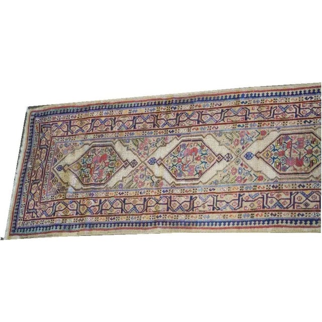 This 19' longGenuine Bibikabad runner rug is a stunning addition to any hallway or room. Made with high-quality wool and...