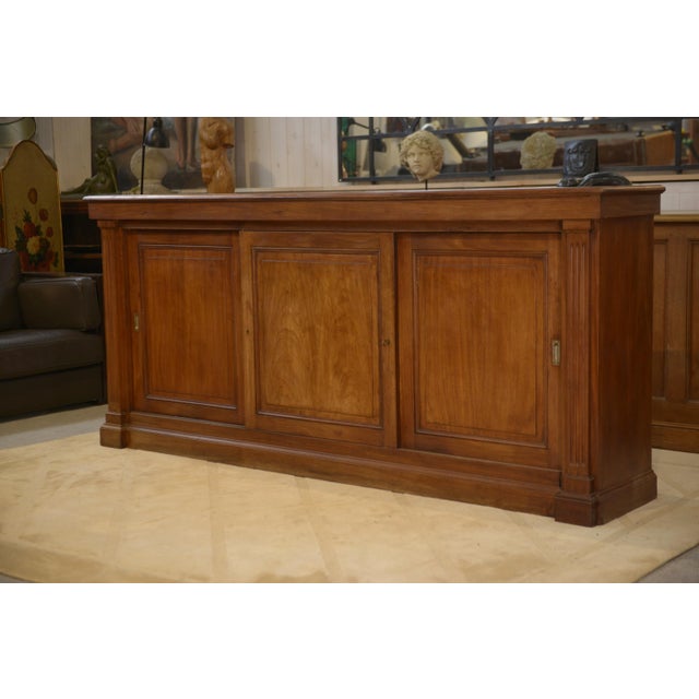 Wooden Workshop Cabinet with 3 Sliding Doors, 1920s For Sale - Image 15 of 15