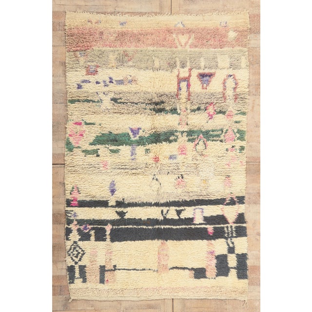 Vintage Azilal Moroccan Rug, 05'02 X 07'09 For Sale - Image 10 of 10