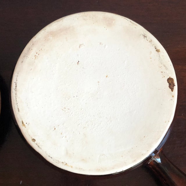 Mid-20th Century Covered Stoneware Casserole Dish With Handle For Sale - Image 10 of 12