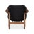 Black Mid Century Black Leather Arm Chair For Sale - Image 8 of 13