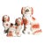 Antique Staffordshire Red & White King Charles Spaniel Mantel Dogs – Set of 3 For Sale