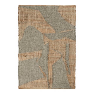 2010s Rug & Kilim’s Modern Kilim Rug in Brown & Grey Patterns For Sale