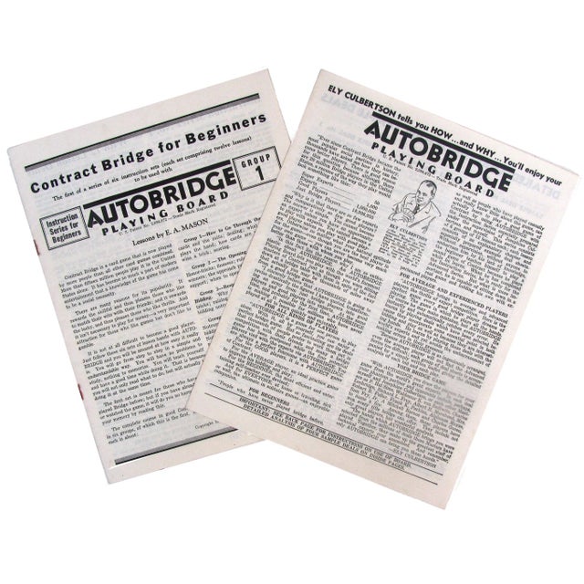 Mid-Century Modern 1937 Autobridge Game Set For Sale - Image 3 of 6