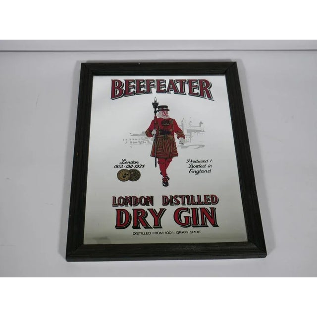 Vintage Beefeater Gin Advertising Mirror, 1960s For Sale - Image 6 of 6