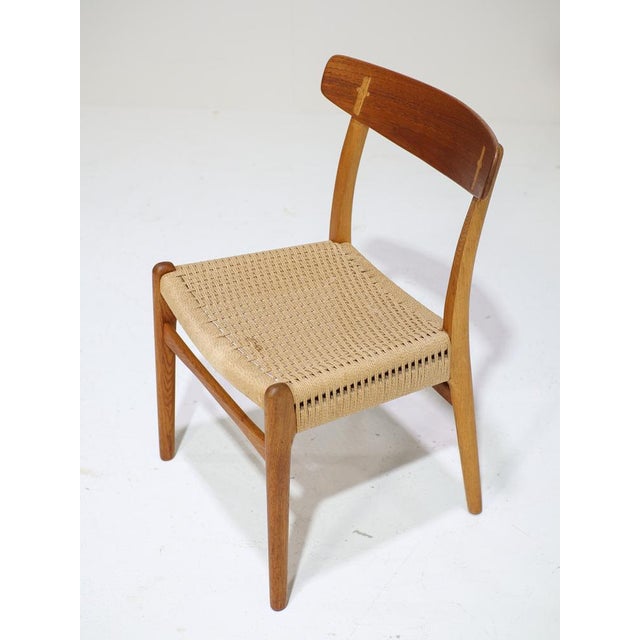Vintage Dining Chairs in Oak by Hans J. Wegner for Carl Hansen & Søn, 1950s, Set of 4 For Sale - Image 11 of 18