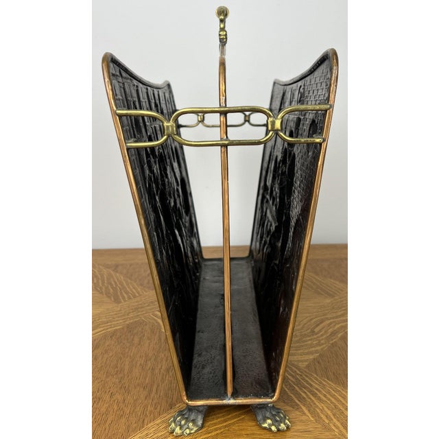 Vintage French Style Newspaper Rack For Sale - Image 10 of 13