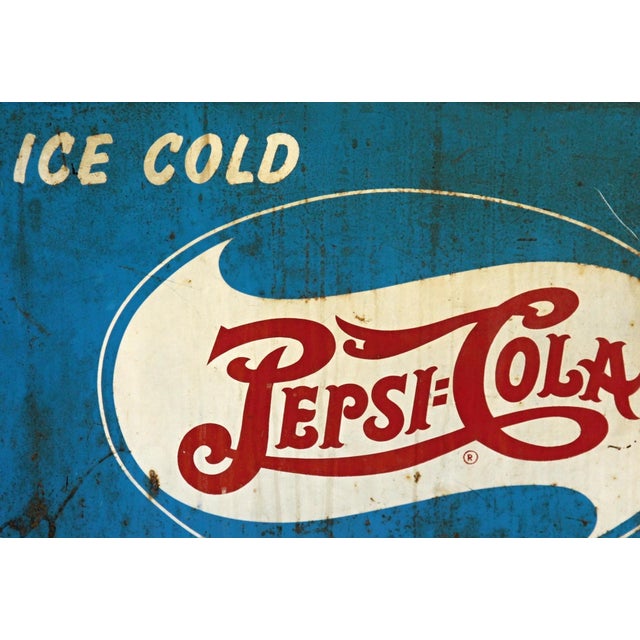Traditional Vintage Pepsi Cola Commercial Cooler For Sale - Image 3 of 11
