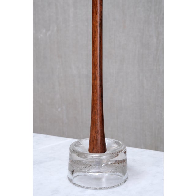 This rare table lamp was produced by ab stilarmatur tranås in sweden in the 1960s. The design is distinguished by its...