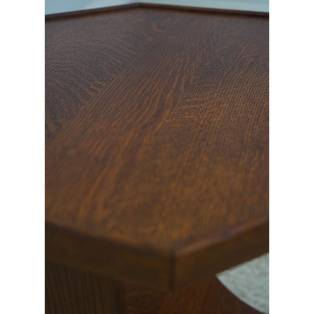 2000 - 2009 Stickley Mission Oak Octagonal End Table For Sale - Image 5 of 12