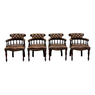 English Chairs from Springvale Chesterfield, Set of 4 For Sale