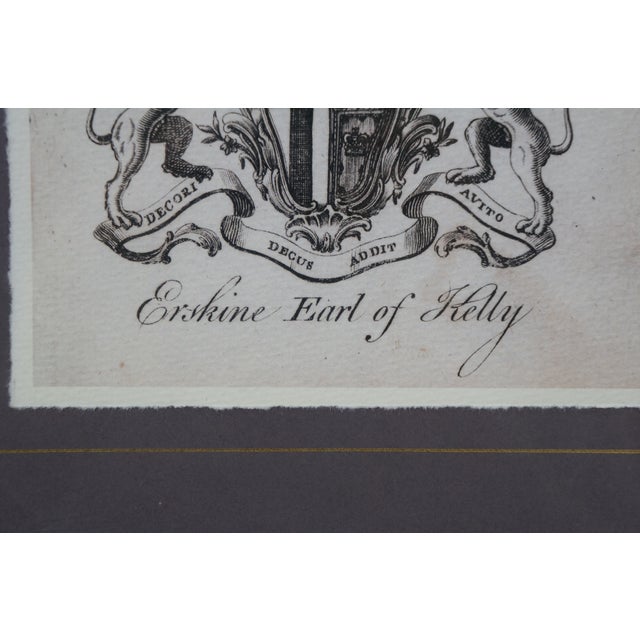Late 20th Century British Heraldic Crests Earl of Cranford Kelly Kinnoul Coat of Arms Prints 19" - Set of 3 For Sale - Image 13 of 18