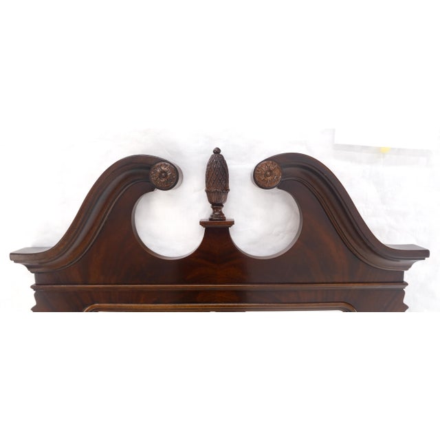 Late 20th Century Fine Flame Mahogany Chippendale Style Wall Mirror by Drexel MINT For Sale - Image 5 of 11
