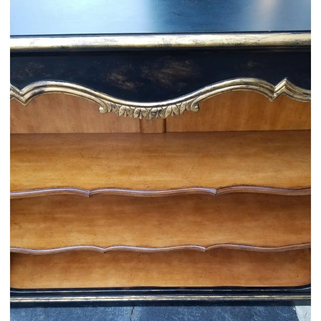 French Late 20th Century Louis XV Style Solid Wood Bibliotheque For Sale - Image 3 of 7