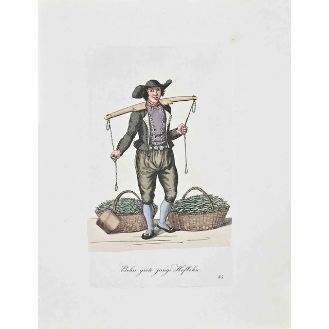 Christoph Suhr, Boh Grote Junge Hopbohn, Etching, 1808 For Sale