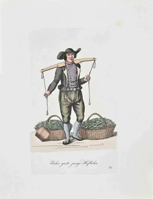 Christoph Suhr, Boh Grote Junge Hopbohn, Etching, 1808