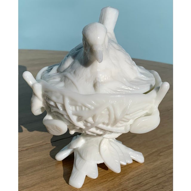 Traditional 1970s Ceramic Bird on Nest Vessel For Sale - Image 3 of 7