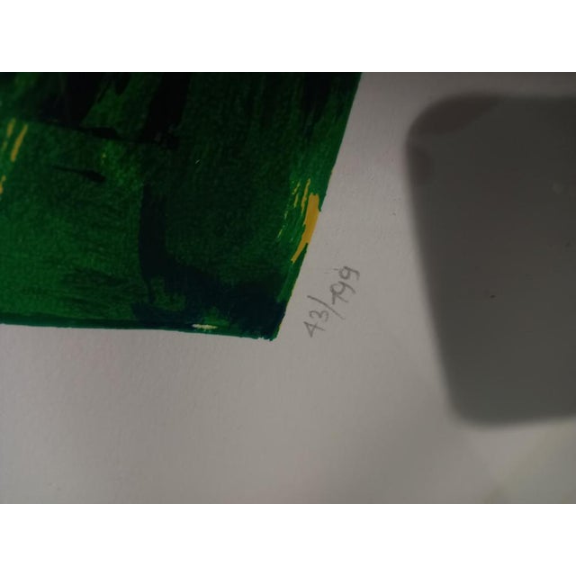 Mario Schifano, Landscape, 1970s, Color Lithograph, Framed For Sale - Image 13 of 17