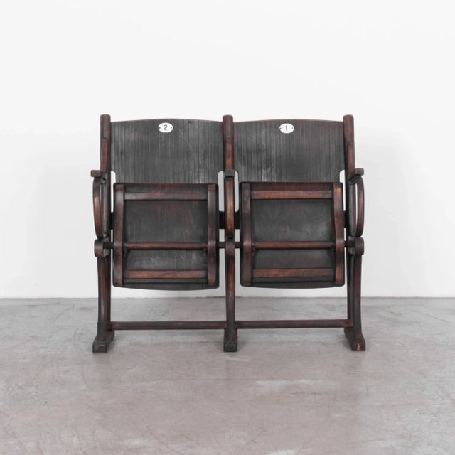 Introducing a rare find for the connoisseur of vintage charm: the 1900s Austrian Wooden Rare Cinema Seats. With a rich,...