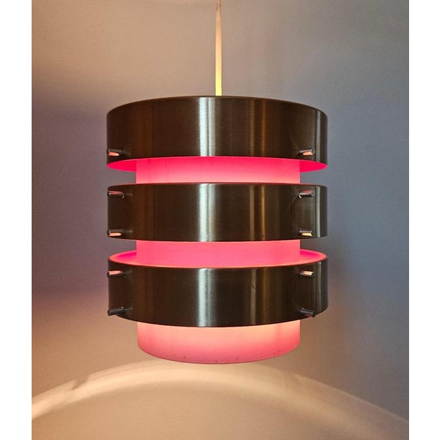 Mid-Century Modern Pendant Light in style of Jo Hammerborg, Denmark, 1970s For Sale - Image 10 of 16