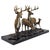Traditional Bronze Deer Group Sculpture on Black Marble Base — Stag and Wildlife Figurine For Sale - Image 3 of 10
