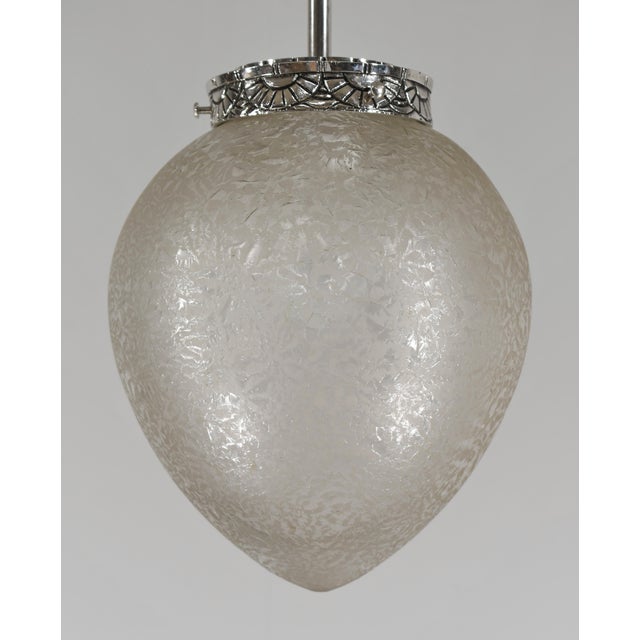 French Art Deco Lantern Daum & Jamain Atr. - Pendant 1930 France For Sale - Image 9 of 13