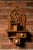 Folk Art Antique Masonic Folk Art Wall Cabinet With Drawers For Sale - Image 3 of 5