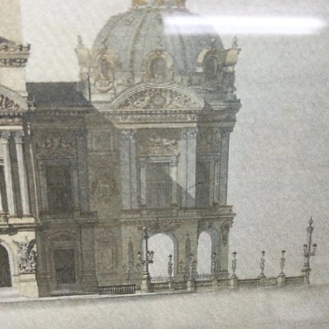Vintage Framed Architecture European Building For Sale - Image 9 of 9