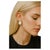Baroque Bochic “Capri” Vintage Opal & Multi Tourmaline Earrings Set In 18K Gold & Silver For Sale - Image 3 of 8