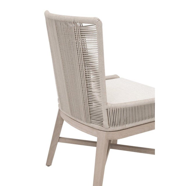 Beige Essentials for Living Overlay Outdoor Dining Chair (Set of 2) For Sale - Image 8 of 9