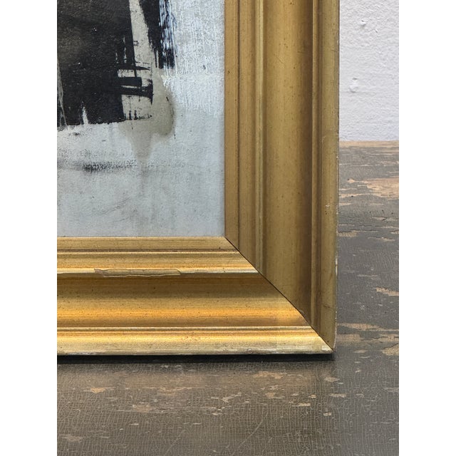 Graham Harmon Black and White Abstract Painting For Sale In Wichita - Image 6 of 6