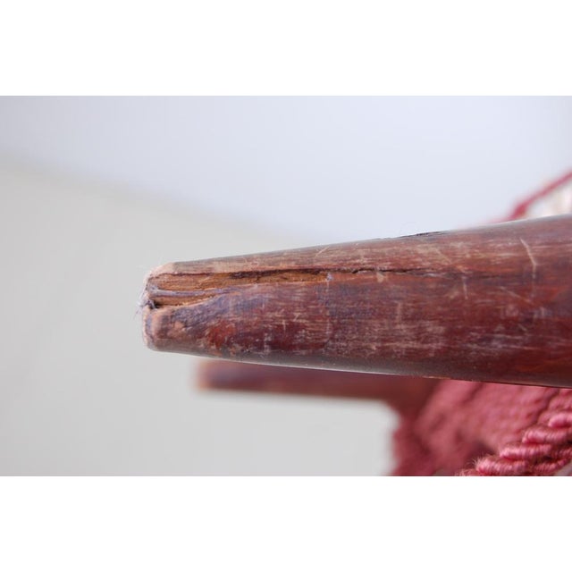 Vintage Sofa in Red Velvet, 1950s For Sale - Image 15 of 16