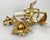 Metal Italian Florentine Wall Sconce in Gilt Metal with Curved Iron Leaves, 1960s For Sale - Image 7 of 9