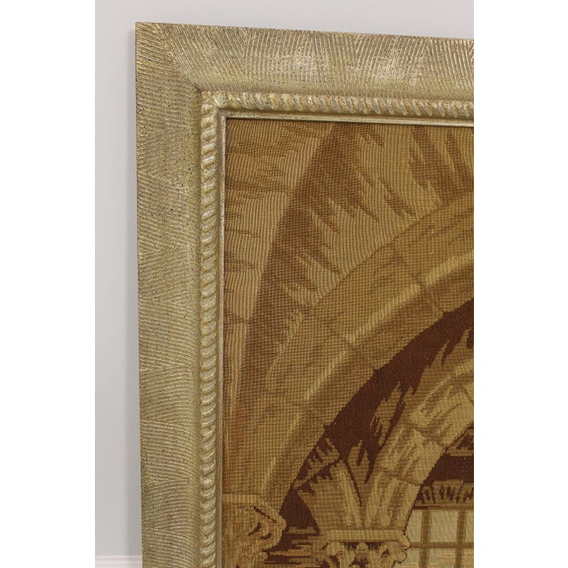 1970s Silver Finish Framed European Tapestry For Sale - Image 5 of 13