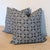 Clarence House Vietri Blue on Linen Pillows- Double Sided Pair For Sale In Greensboro - Image 6 of 9