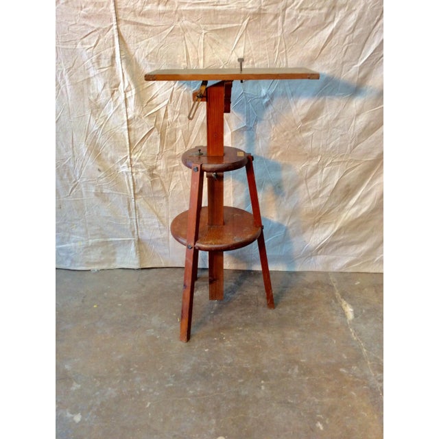 Late 1800s French Pine Camera Stand, H. Mackenstein, Paris For Sale - Image 13 of 13