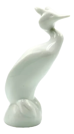 Porcelain Heron Figurine from Royal Dux, 1960s