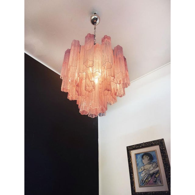 Glass Tube Chandelier, 1990s For Sale - Image 15 of 18