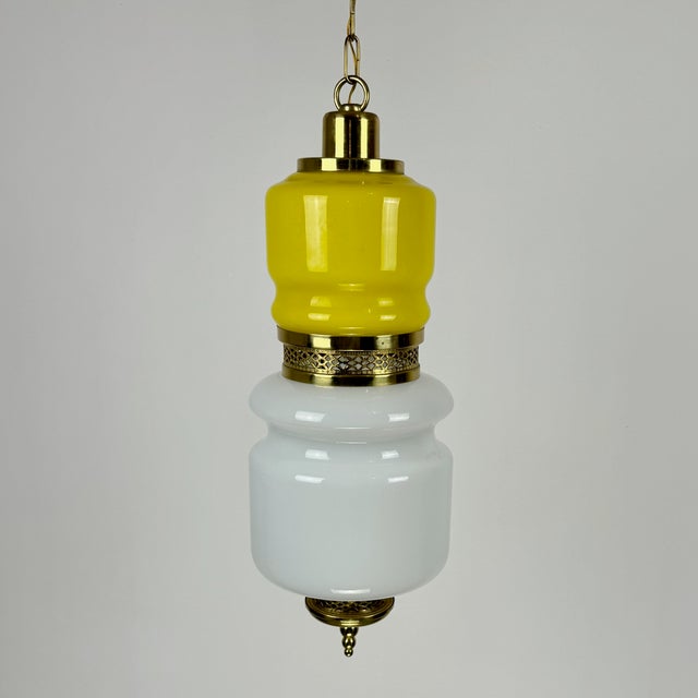 comes with 33 cm long brass chain Up to 250V (Europe/UK Standard).The wiring of this item may be original and might need...