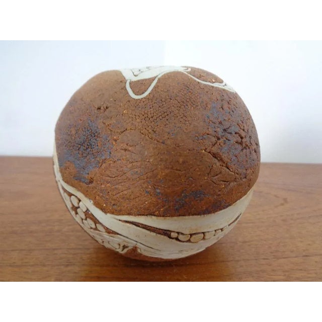 Danish Raku Studio Pottery Vase, 1960s For Sale - Image 14 of 16