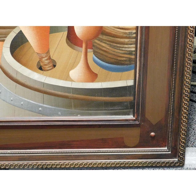 Anton Arkhipov "Color of Wine" 2003 Original Oil Painting on Canvas Framed For Sale - Image 11 of 13
