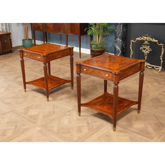 1990s 1990s Pair of Theodore Alexander End Tables For Sale - Image 5 of 14