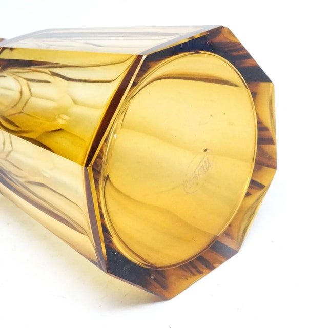 1930s Art Deco Vase from Moser, Former Czechoslovakia, 1930s For Sale - Image 5 of 10